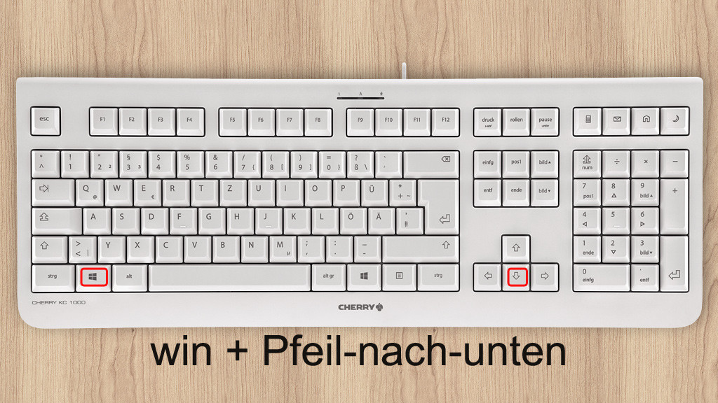 Die wichtigsten Tastenkürzel für Windows Bilder
