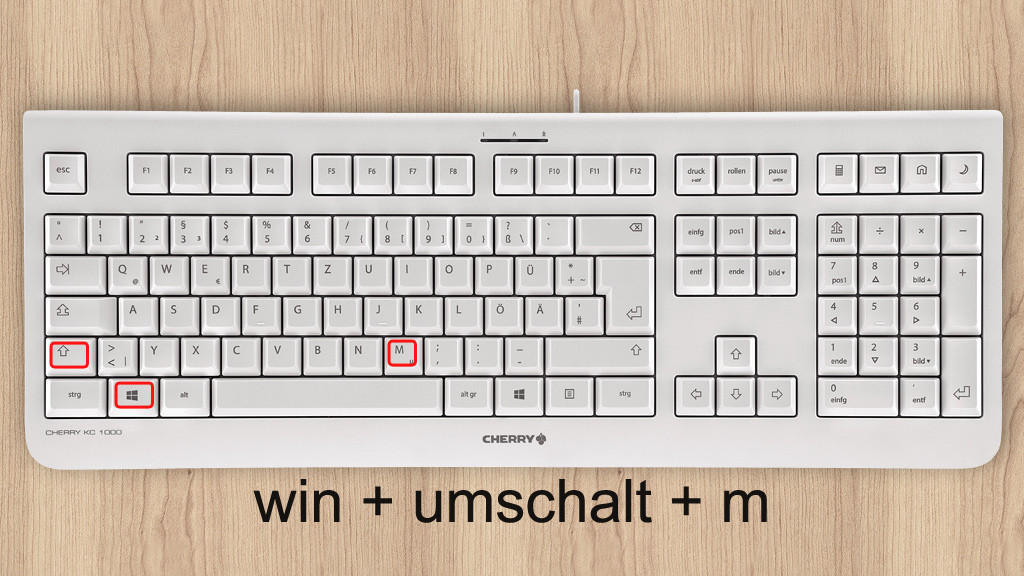 Die wichtigsten Tastenkürzel für Windows Bilder