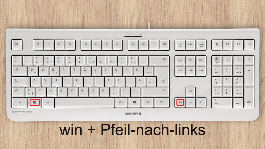 Die wichtigsten Tastenkürzel für Windows Bilder