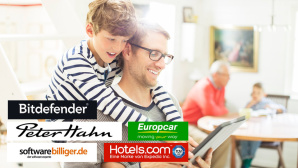 Gutscheine f�rs Online-Shopping &copy;&nbsp;Tom Merton � gettyimages, BitDefender, Peter Hahn, Europcar, softwarebilliger, Hotels.com