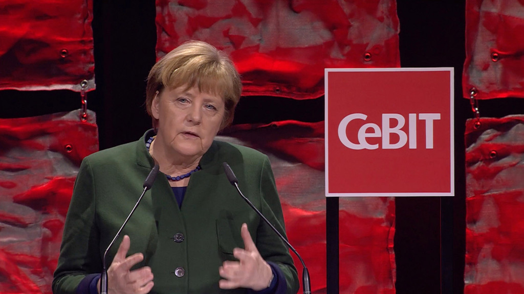 CeBIT 2017: Angela Merkel hält Eröffnungsrede