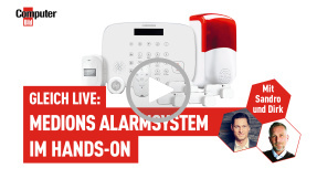 Medion-Alarmsystem: Hands-on im Live-Stream