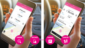 Park and Joy: Telekom-App findet freie Parkplätze