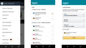 Amazon-App erlaubt weltweites Einkaufen