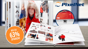Aktion: Echt-Fotopapier-Buch bis 63 Prozent günstiger