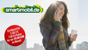 Exklusiv: 5-GB-LTE-Tarif und EU-Flat für 24,99  monatlich!