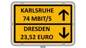 Internet: Karlsruhe schnell, Dresden günstig