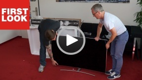Ausgepackt: 55-Zoll-TV Samsung QLED Curved