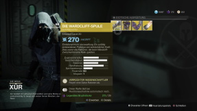 Destiny 2: Xur ist wieder da, Standort und Angebot