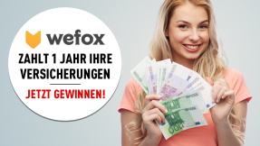 Wefox zahlt 1 Jahr Ihre Versicherungen!