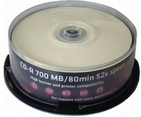 CD-R 700MB 80min 52x bedruckbar 25er Spindel