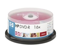 DVD-R 4,7GB 120min 16x 25er Spindel