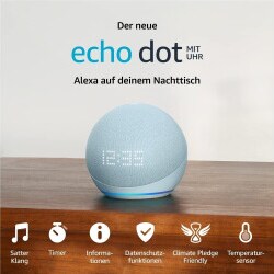 Amazon Echo Dot (5. Generation) mit Uhr
