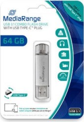 MediaRange USB 3.0 Kombo Typ-C 64GB