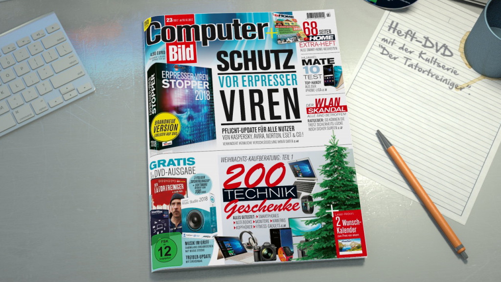 Heftvorschau: Das bietet die COMPUTER BILD 23/2017