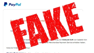 PayPal-Betrug falsche Zahlungsbestätigung