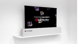 LG Ausroll-Fernseher
