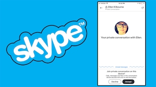 Skype: Private Unterhaltung