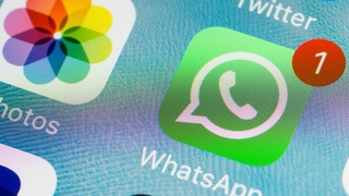 WhatsApp-Icon mit Benachrichtigung