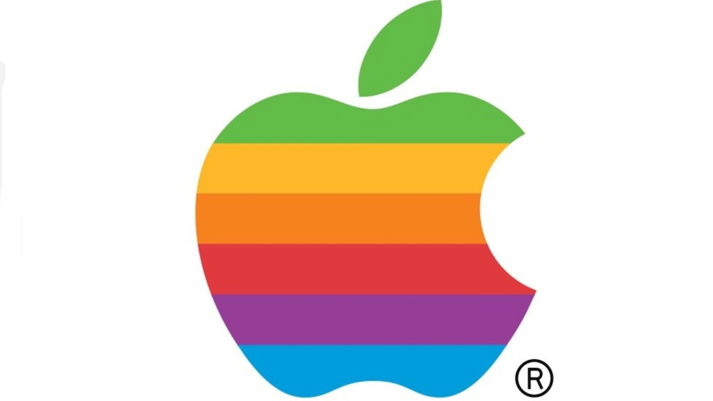 Apple-Logo Regenbogenfarben