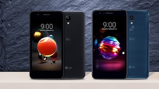 LG: Neue Smartphones auf der CES? LG wirbt bei der K-Serie mit einer 5-Megapixel-Selfiekamera. 