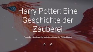 Google: Ausstellung über Harry Potter