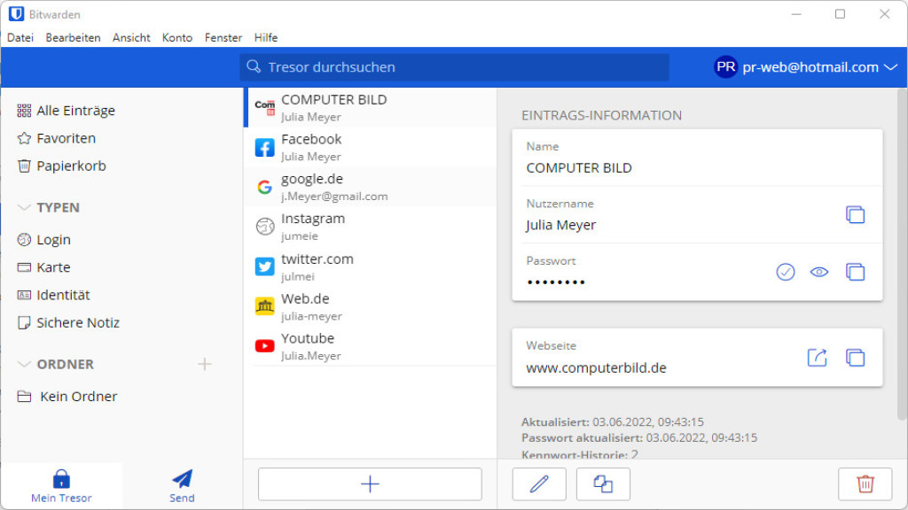 Bitwarden Passwort-Manager