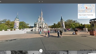 Disneyland bei Google Street View