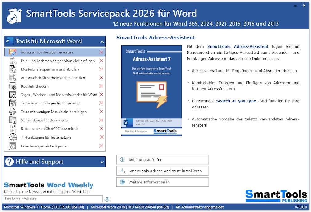 SmartTools ServicePack für Microsoft Word - Download - COMPUTER BILD