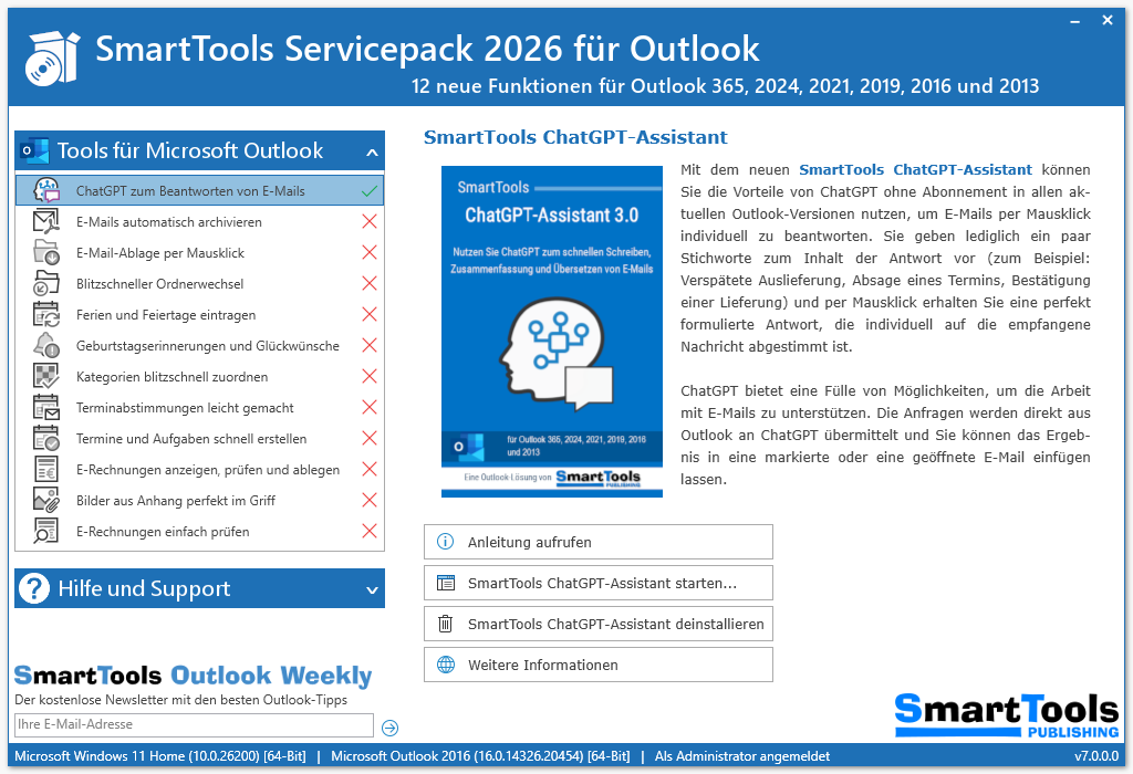 SmartTools ServicePack für Microsoft Outlook