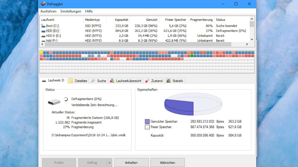 Die Defragmentierung Wurde Mit Einem Anderen Programm Geplant Windows 7 Windows 10 und 11 defragmentieren: HDD und SSD - COMPUTER BILD
