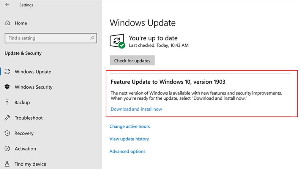 Windows 10: Updates auswählen