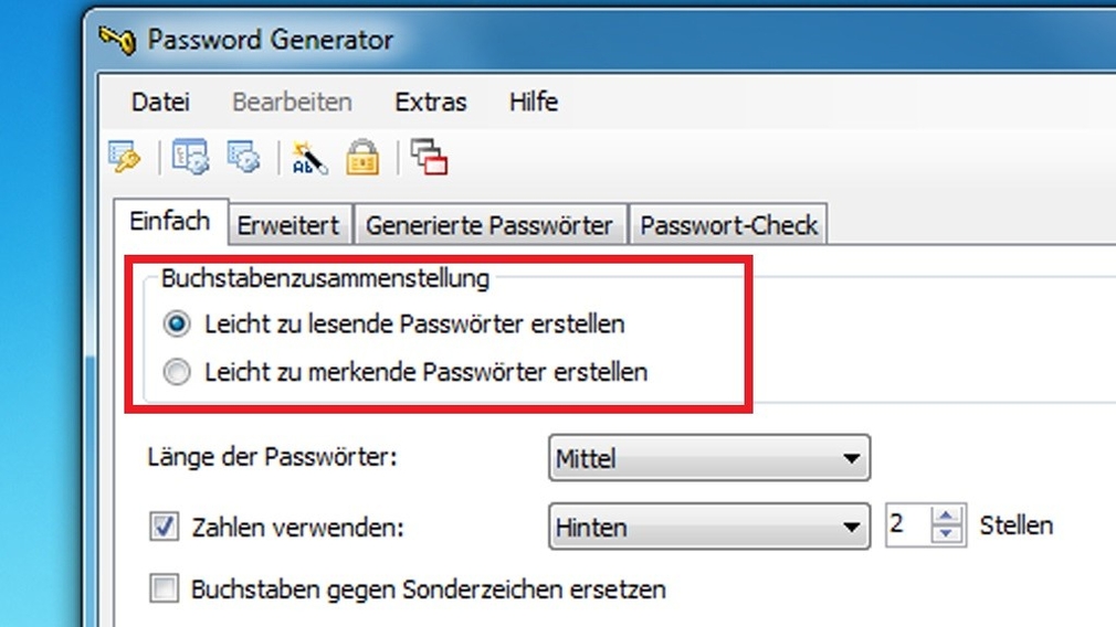 Passwort erstellen und merken: Tools mit Spezial-Optionen