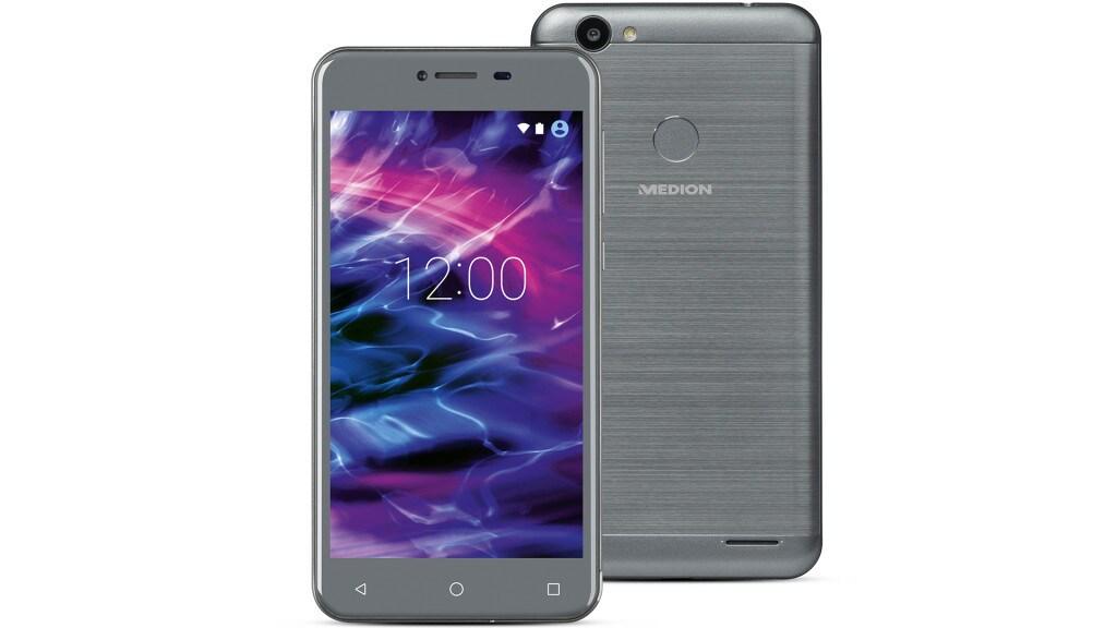 foto-kontor Custodia Compatibile con cellulari MEDION Life S5004 Cover in Gomma TPU di Colore Nero