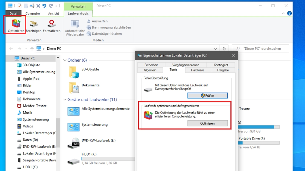 Windows: replace defragmentation - what does it mean?