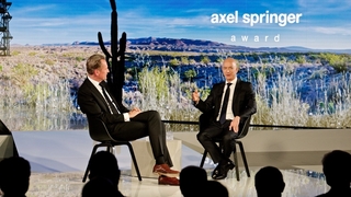 Amazon-CEO Jeff Bezos und Dr. Mathias Döpfner, Axel Springer SE