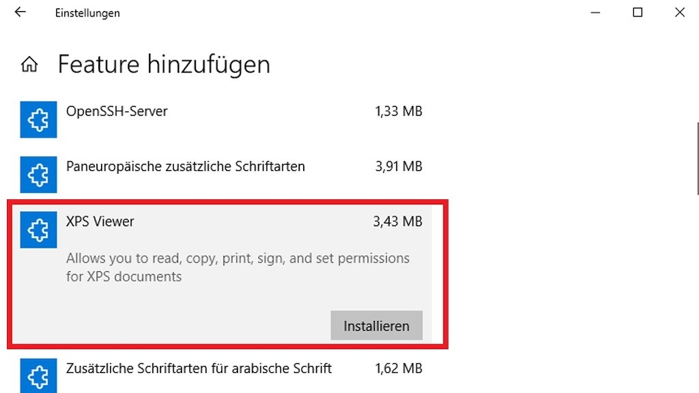 Windows 10 XPSViewer installieren COMPUTER BILD