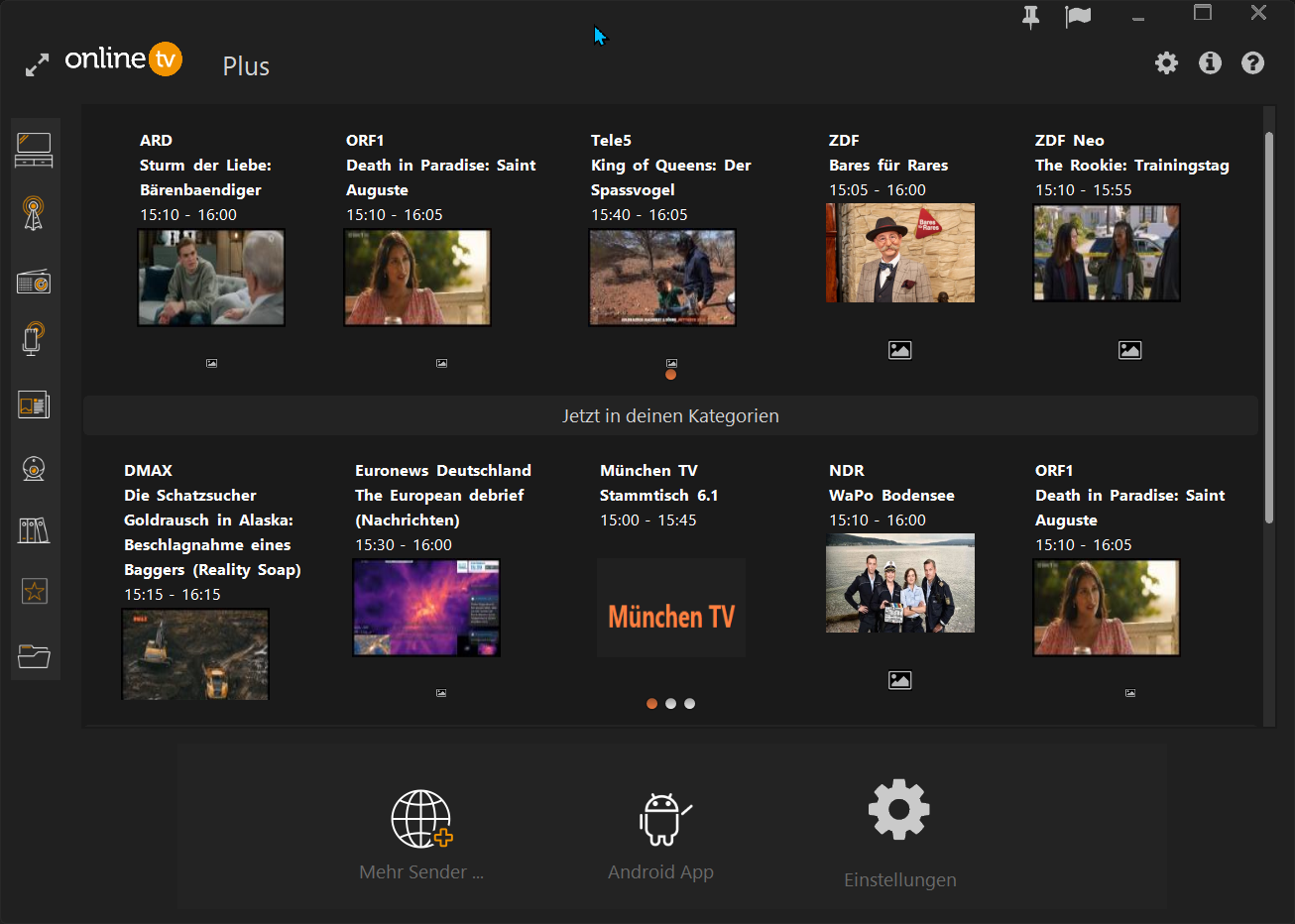 onlineTV 20 Plus – Kostenlose Vollversion