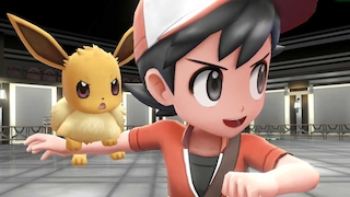 Pokémon – Let’s Go: Treffen der Spielergenerationen Das erste waschechte Pokémon-Spiel für die Switch erscheint in zwei Versionen, die sich in Starter-Monster (hier Evoli), Protagonist und Verteilung einiger Pokémon-Arten unterscheiden. 