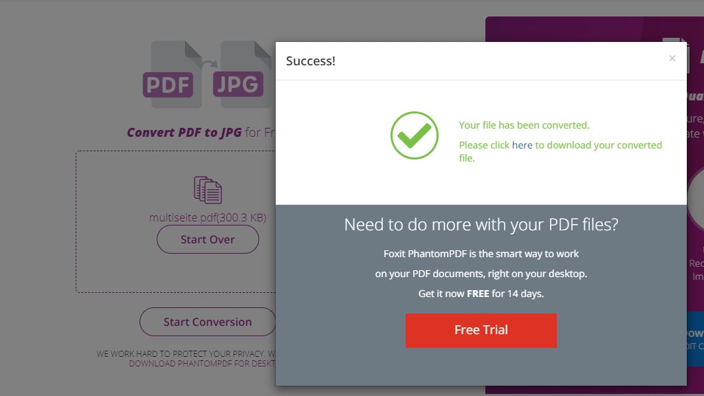 Foxit PDF to JPG Converter