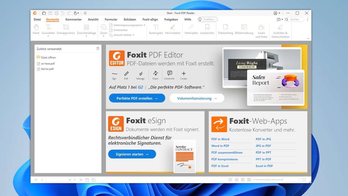 Foxit Reader: PDF-Dateien sicher betrachten