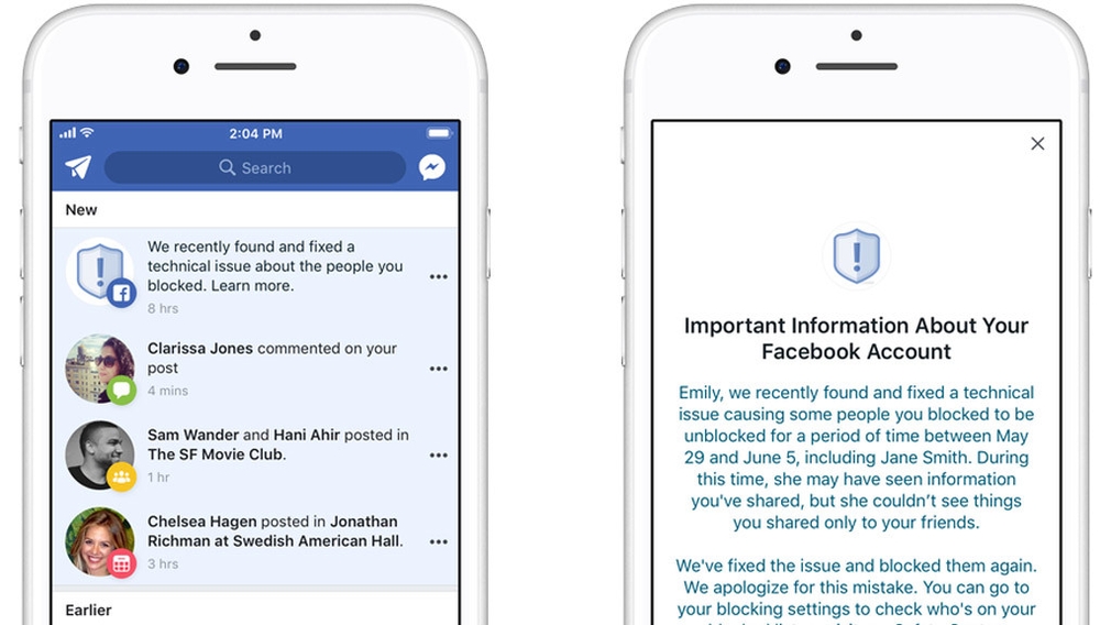Facebook entsperrt blockierte Nutzer Alle, die von dem Fehler betroffen waren, will Facebook mit einer eigenen Nachricht informieren. 