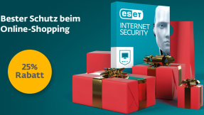 ESET: 25% sparen und sicher Online-Shoppen