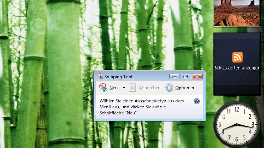Snipping Tool in Windows Vista