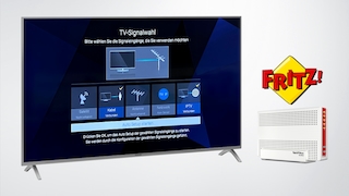 Panasonic-Fernseher bieten den Empfang über die FritzBox als vierten Weg neben Kabel, Satellit und Antenne an.
