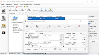 Screenshot aus Freeware Faktura