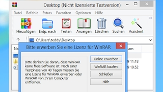 WinRAR länger als 40 Tage nutzen: Ist das erlaubt?