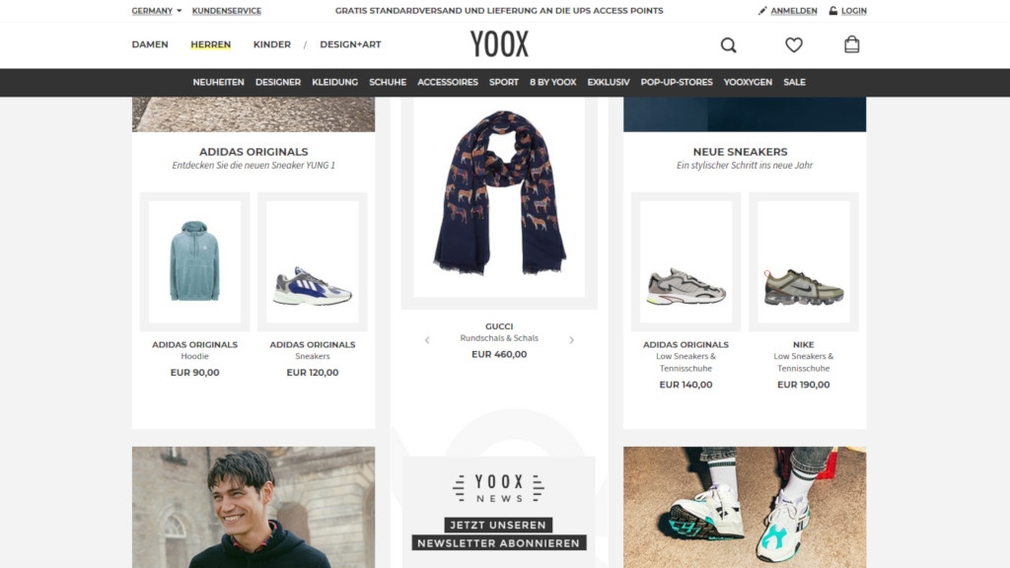 Yoox SaleAktion mit ExtraRabatt COMPUTER BILD