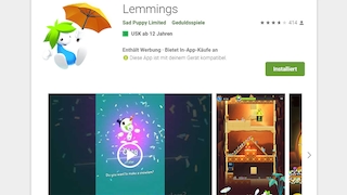 Lemmings-App im Google Play Store