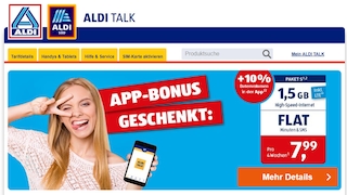 Aldi Talk: App-Bonus geschenkt